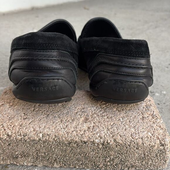 Versace leather n suede slip on main image 7